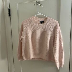 Light pink top shop knit sweater